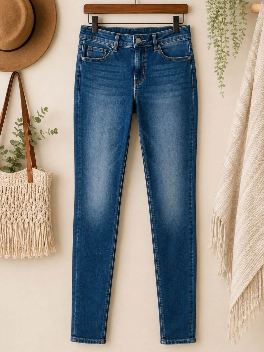 Silver Jeans Plus Size 24: Suki Skinny Jeans in Classic Blue